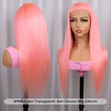 Custom Pink/Red Lace Frontal Wig